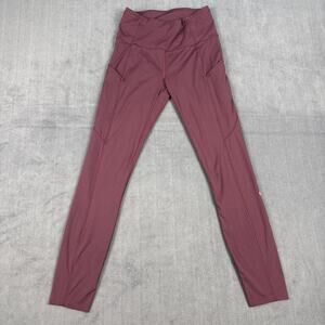Lululemon Pants Womens 4 Burgundy Fast Free 7/8 Tight 2 Yoga Leggings Pockets